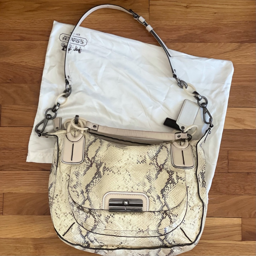 Coach | Kristin Python Leather Shoulder Bag - image 5